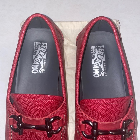 Salvatore Ferragamo Leather Gancini Driver